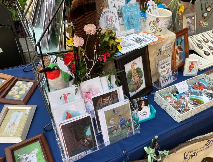  / Chantelle Chapman's 2023 Spring Arts Festival table.  
