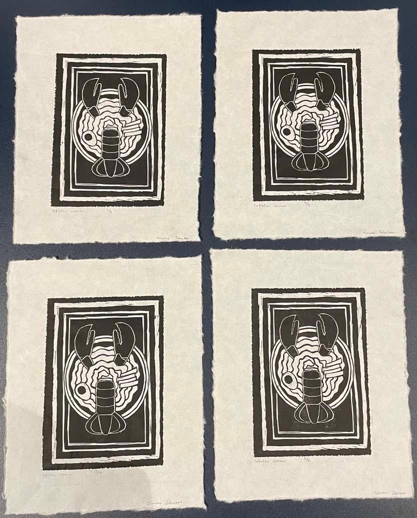  / Block prints by Simone Johnson 
