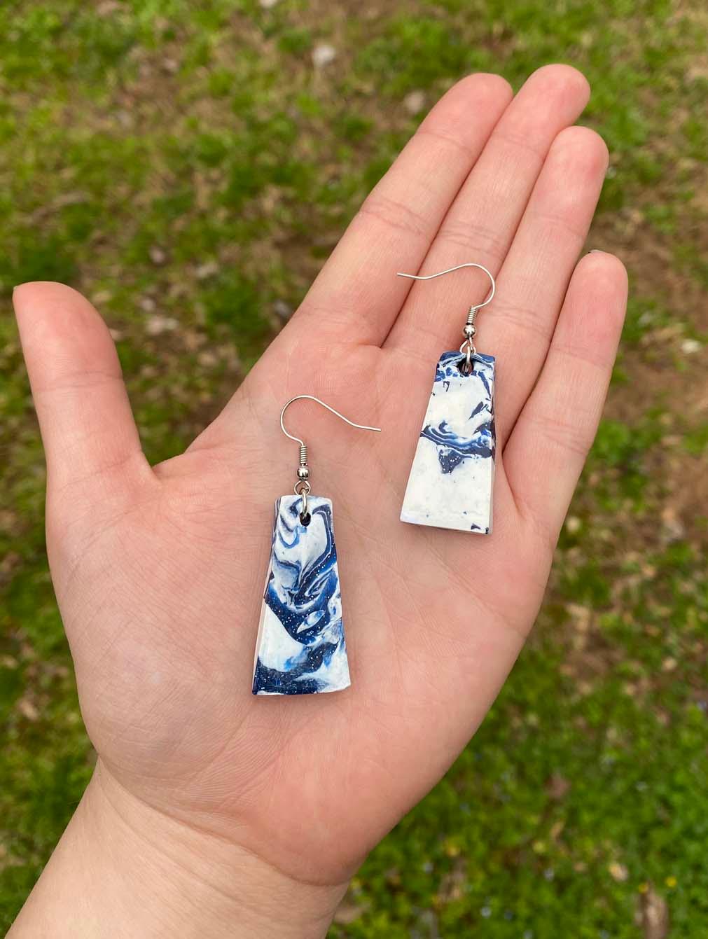  / Resin earrings by Rebecca Kaczmarek 
