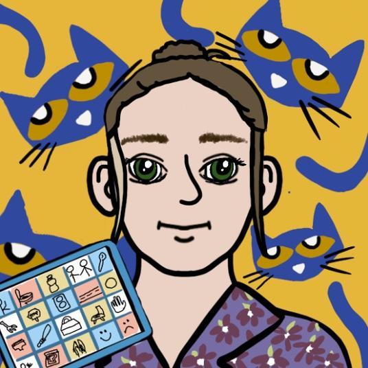 Digital Portrait / A digital portrait of the collaborating teacher of the classroom the project was held in.