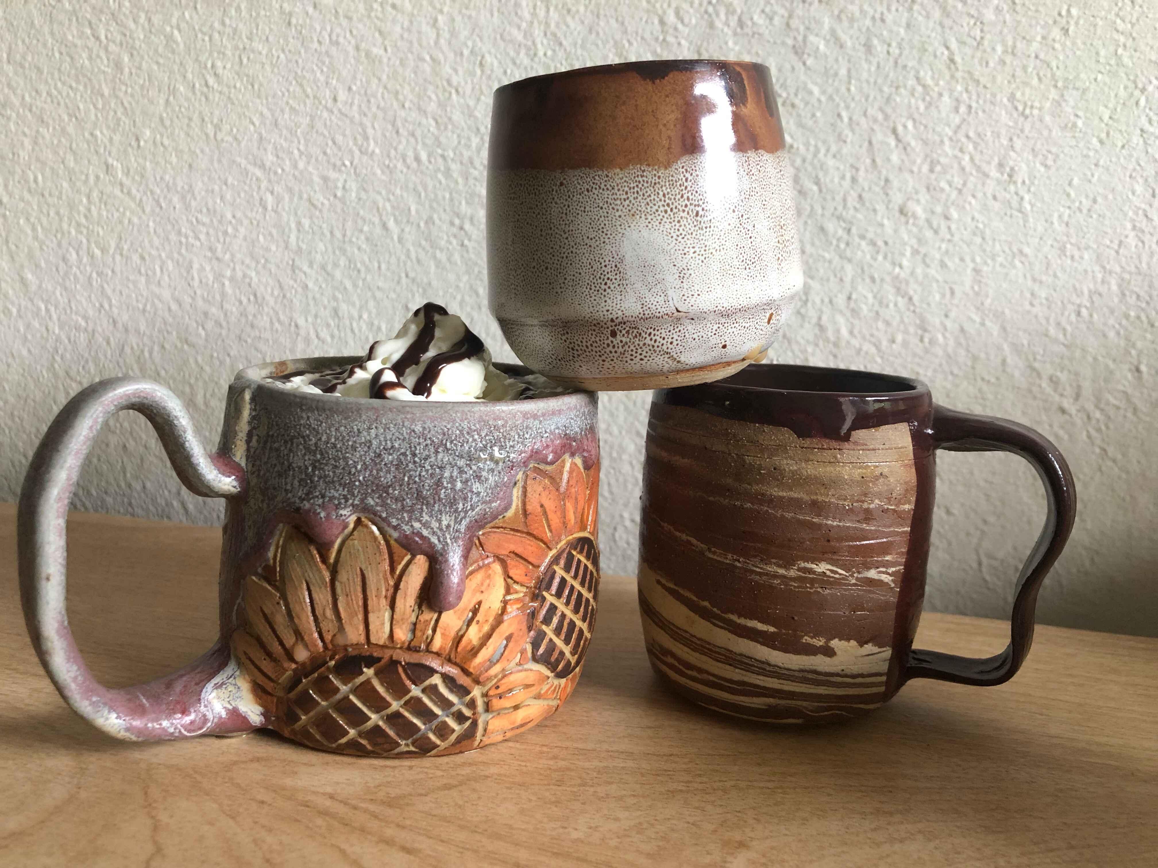  / Ceramic mugs by Galadra Plummer 
