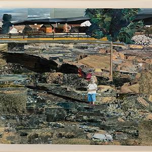 Me as a child holding a balloon / While sifting through our 'special box,' I discovered a series of photos that show me as a child holding a balloon, which I call my balloon series. This image of me carrying the balloon, which was pictured throughout my grandparents' home, was captured by my grandfather. Both he and I attempted to record a tender moment between the two of us; he as the photographer, and I as the reflector.  