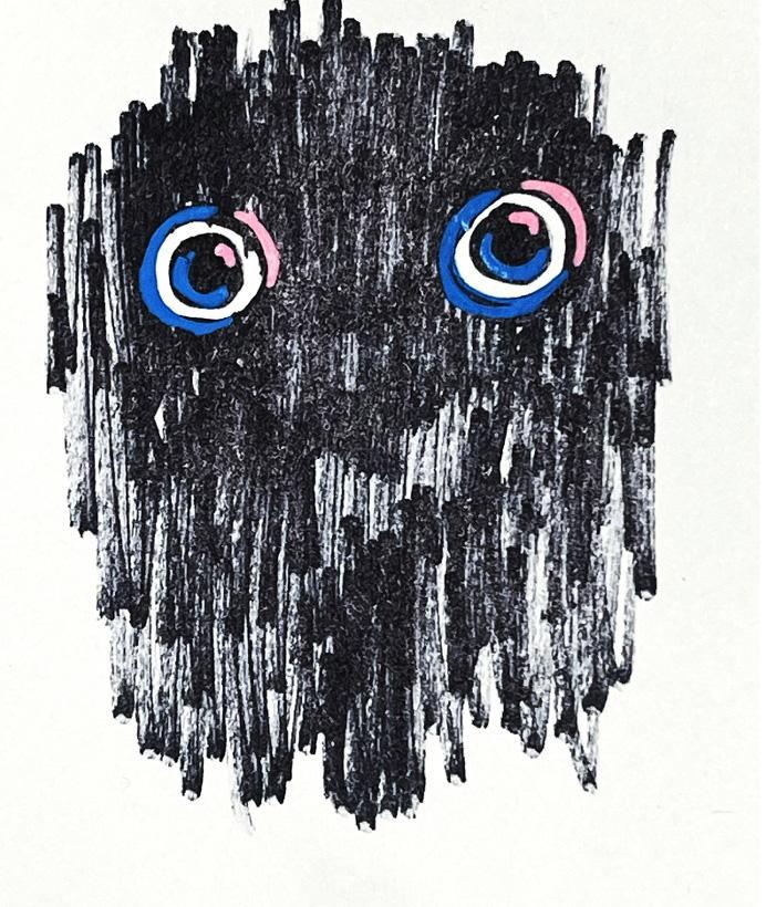 Sarah Sanders - Image 4  / Sarah Sander, Little Friend, Marker and Gel Pen on Paper, 2025  