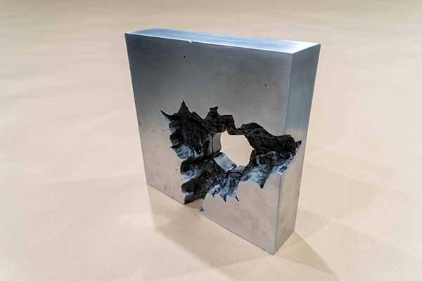 Callahan Roberson, "Impact no.2", 2025. Cast Aluminum.  / 