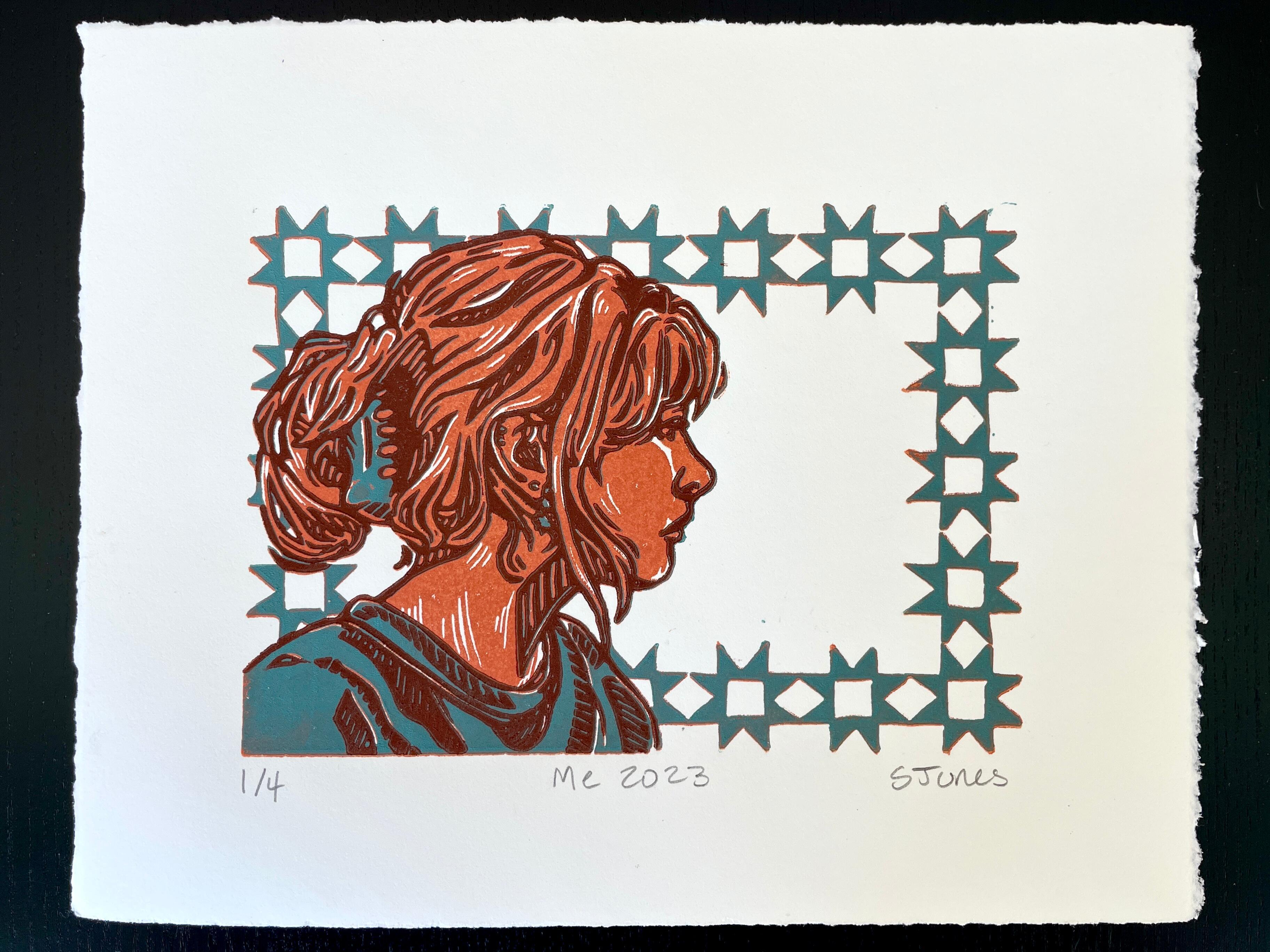 Sarah Jones, "Me 2023", Ink on paper, 2023  / 