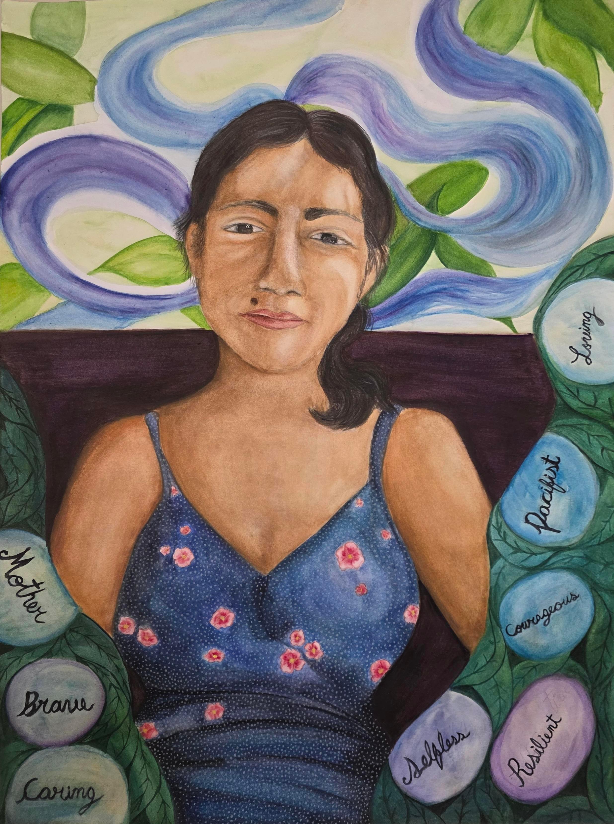  / "Mother" 24 x 18 Watercolor on paper 
