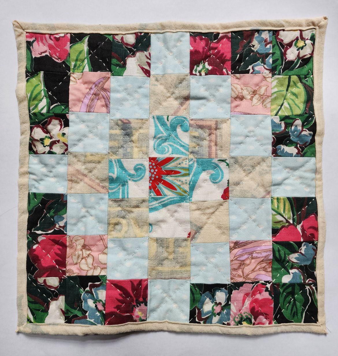  / Making Do is based on utilizing scraps from textile mills, "making do" with what is available. 