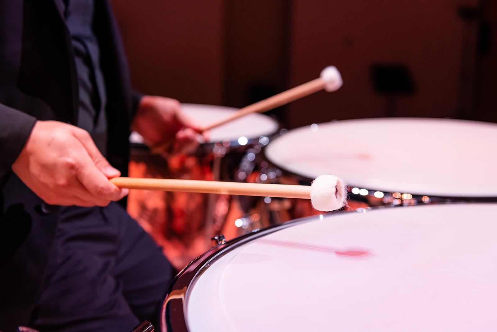 KSU's Percussion Ensemble Members Performing / 
