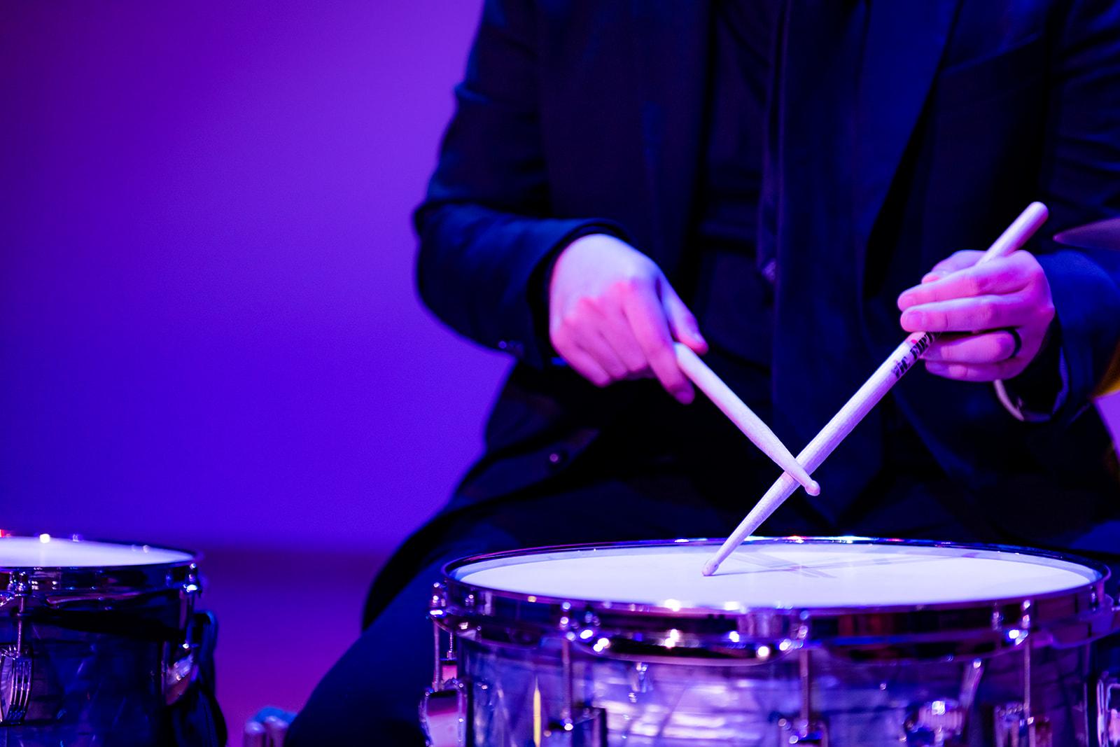 KSU's Percussion Ensemble Members Performing / 