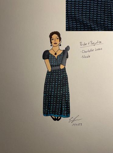 Charlotte Lucas; sketch by Emily Sinatra  / Charlotte Lucas; sketch by Emily Sinatra 