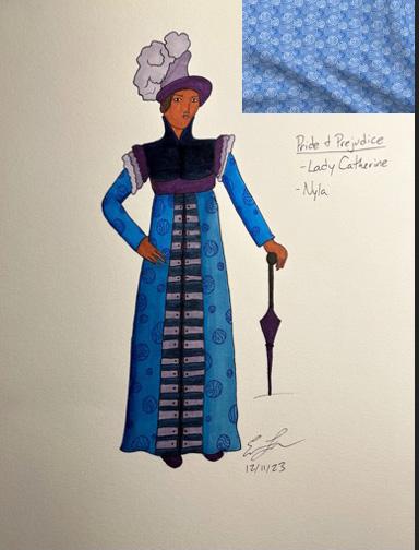 Lady Catherine; sketch by Emily Sinatra  / Lady Catherine; sketch by Emily Sinatra 