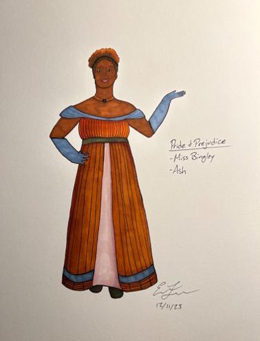Miss Bingley; sketch by Emily Sinatra   / Miss Bingley; sketch by Emily Sinatra  