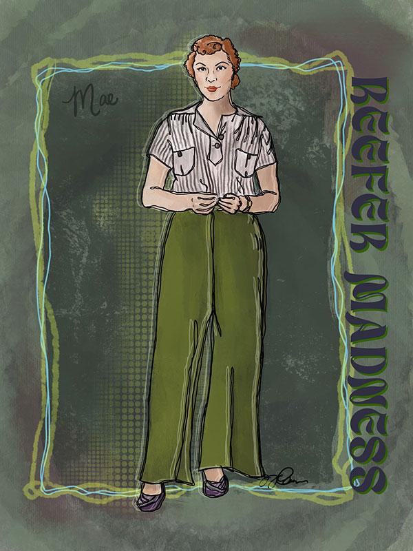 Mae played by Taylor Mancil  / Mae played by Taylor Mancil 