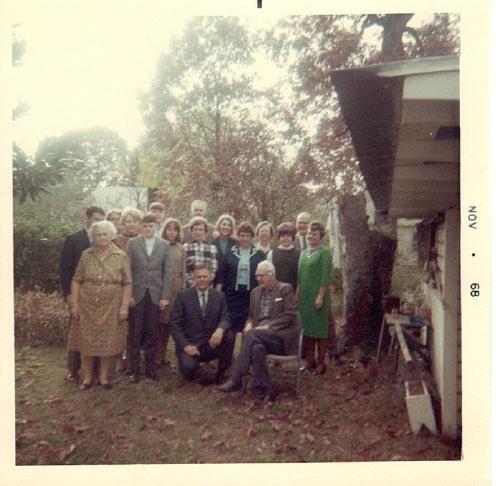  / Geer Family Reunion, 1968. Bob is kneeling, center front.  
