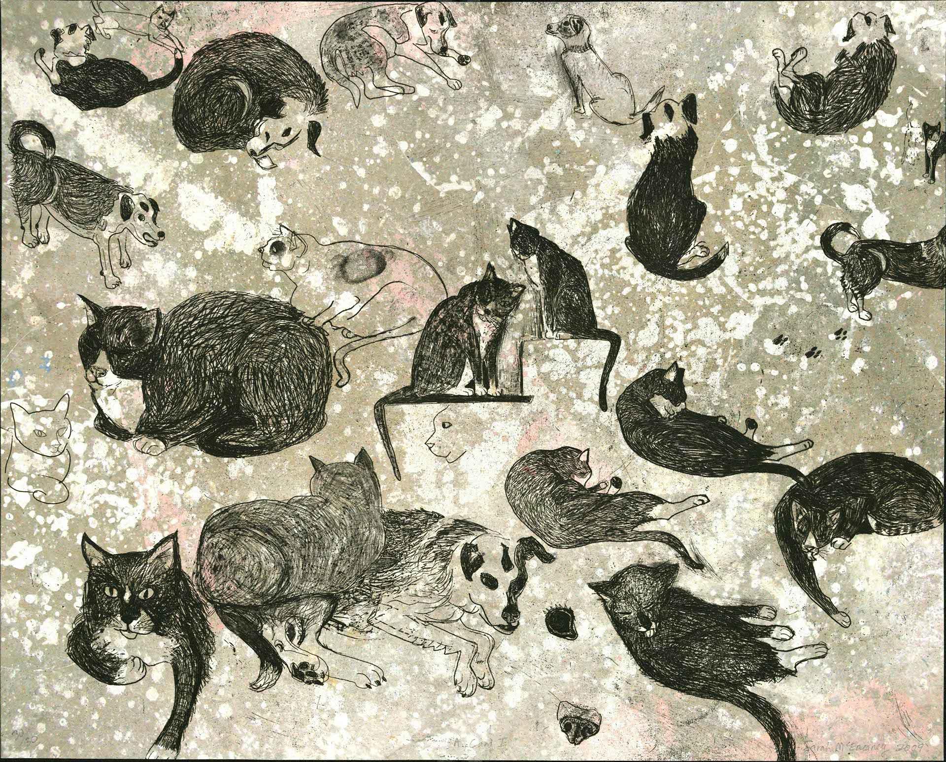 Nature's Intent Super Silky Sample Snakpak / Nature's Intent Super Silky Sample Snakpak, 2016. From the portfolio, Intermission Acrylic, synthetic hair, ribbon, mayonnaise packet, staples, and stickers. Gift of the artists 2016.17.1c © Nature's Intent 