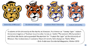 Leila Waits - Image 2  / Image of Tommy Tiger used by Univ of Missouri, Occidental College, Louisiana State Univ. and Aubrun University 