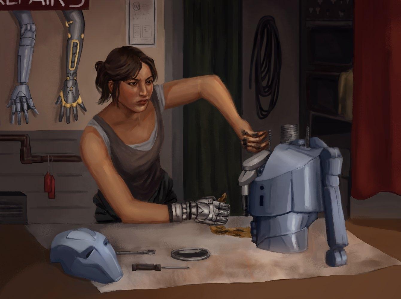  / Savannah Miller, "Mechanic", 2023. Digital. 
