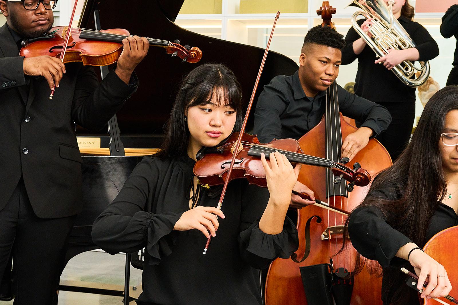 KSU's String Area 2023 convert, where violin players and talented musicians took the stage / 