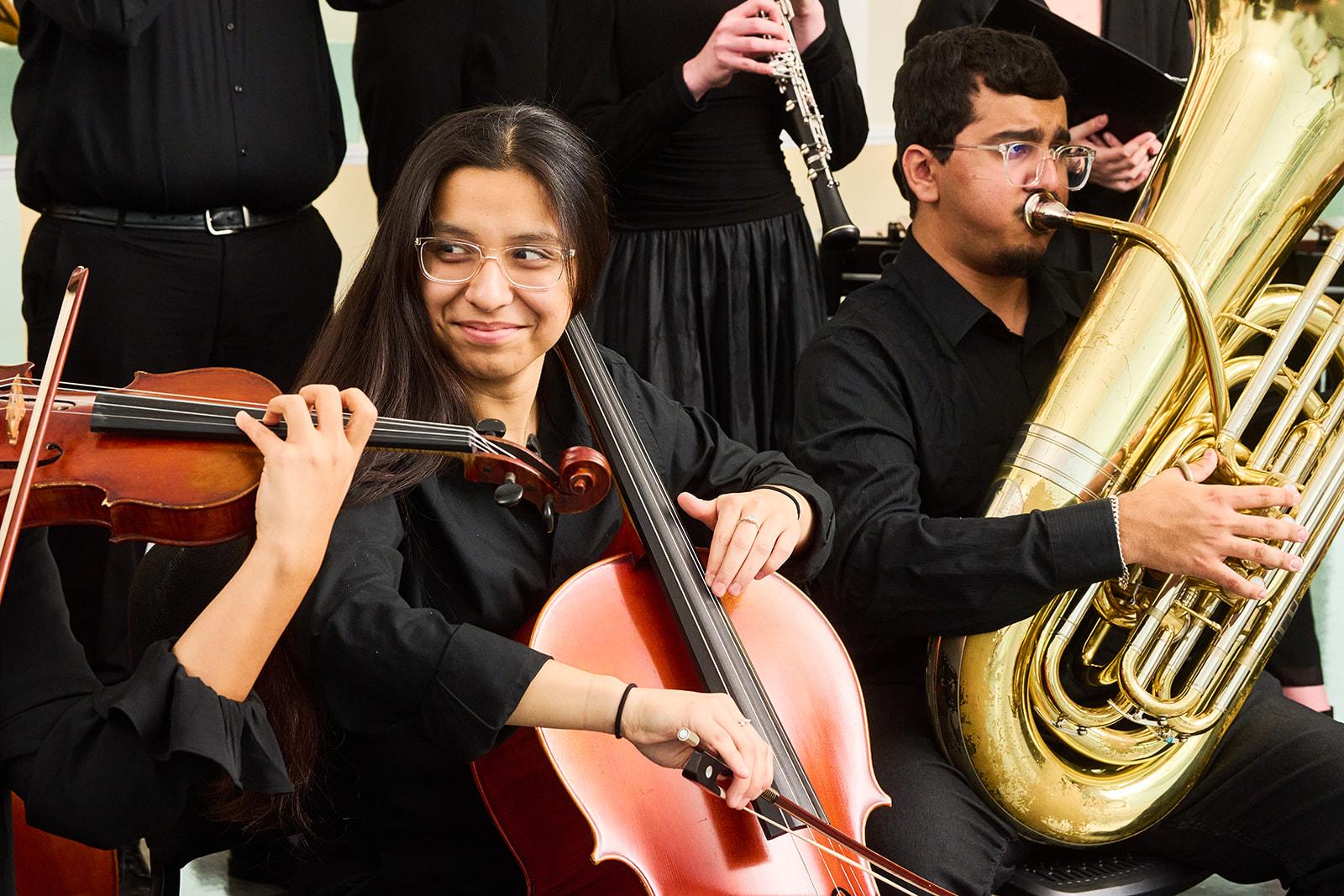 KSU's String Area 2023 convert, where violin players and talented musicians took the stage / 