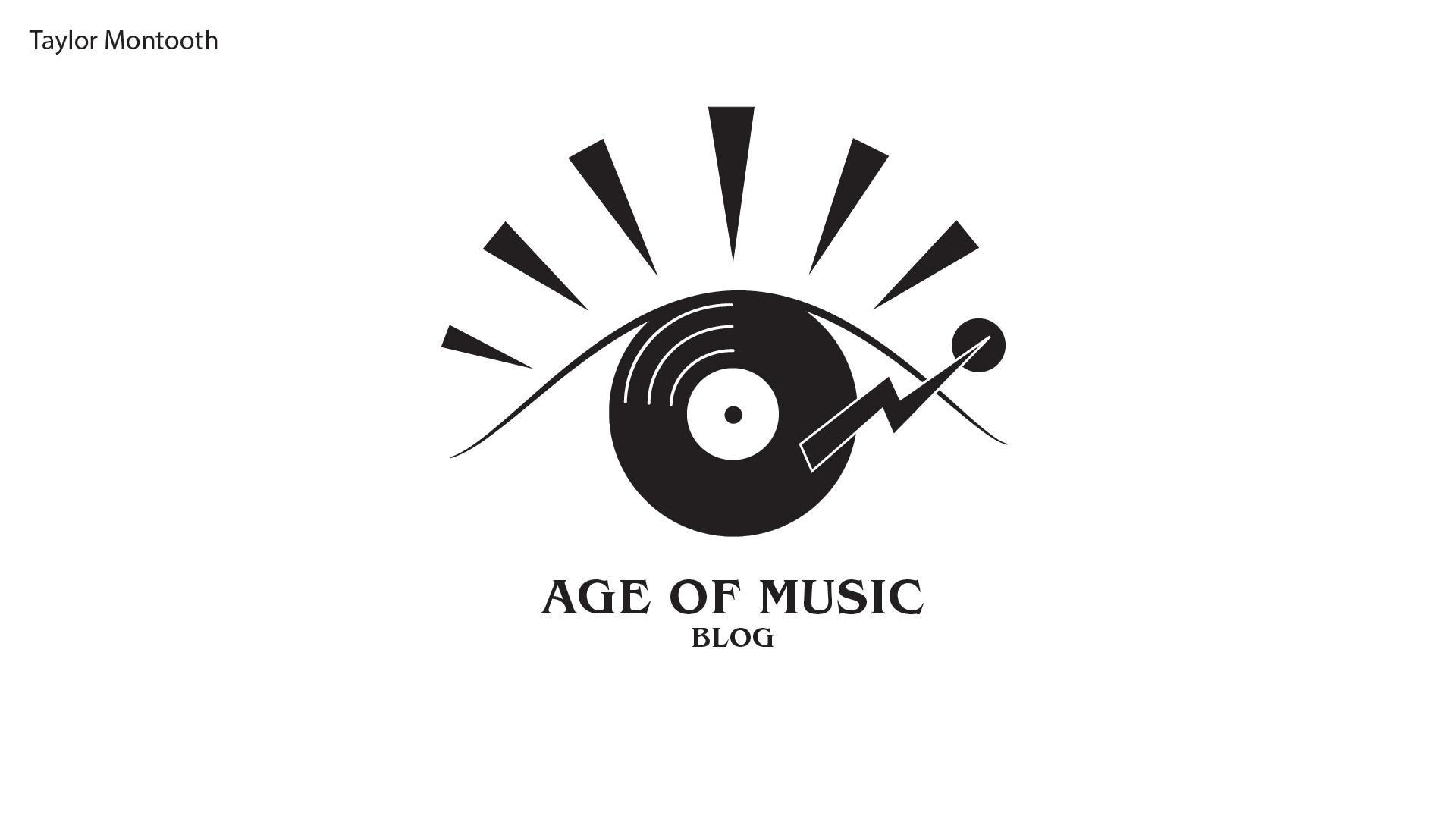 Age Of Music Blog  / “Age Of Music Blog,” logo, 2023. This logo was created for a concert blog (@ageofmusicblog) on Instagram. 
