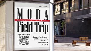 Museum of Art and Design Field Trip  / “Museum of Art and Design Field Trip,” Poster, 8.5x11 inch, 2023. A field trip advertisement for the Graphic Design Club 