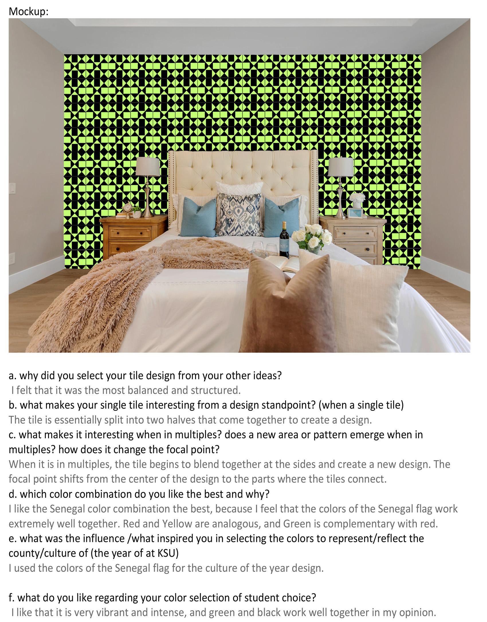 Aiden West  / Aiden West, Digital, Tile Project Color Schemes, Fall 2023, 2D Design  