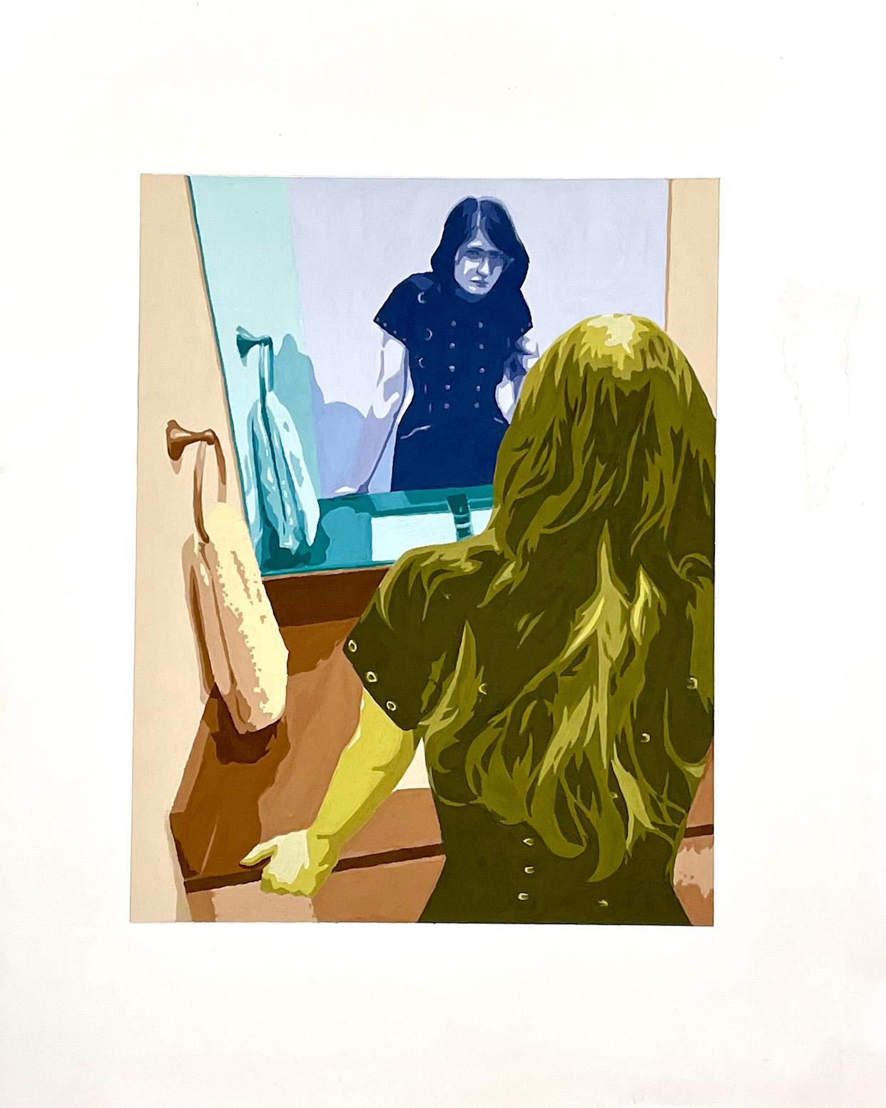 Megan Wortz  / Megan Wortz - Tetrad Painting - 17x14 Gouache on Bristol Board 2023 