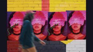 ROSE  / “ROSE,” poster design in Adobe Photoshop, 11 x 17 inches printed poster, 2024. This poster marked the beginning of a new poster exploration series. 