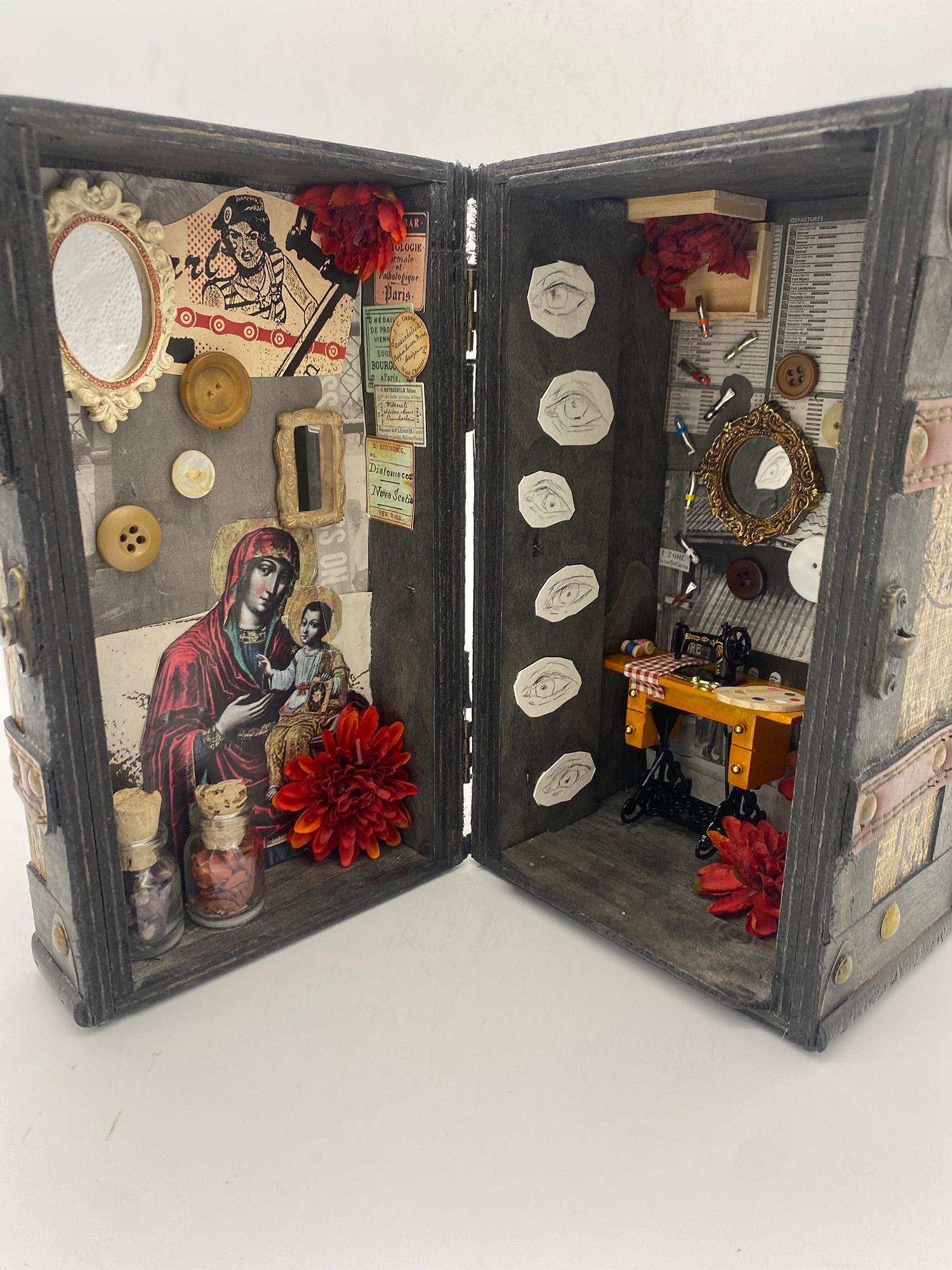 Allison Inman  / Allison Inman- Mixed Media - Joseph Cornell inspired project. 11"x8"x4.5" completed 2023 