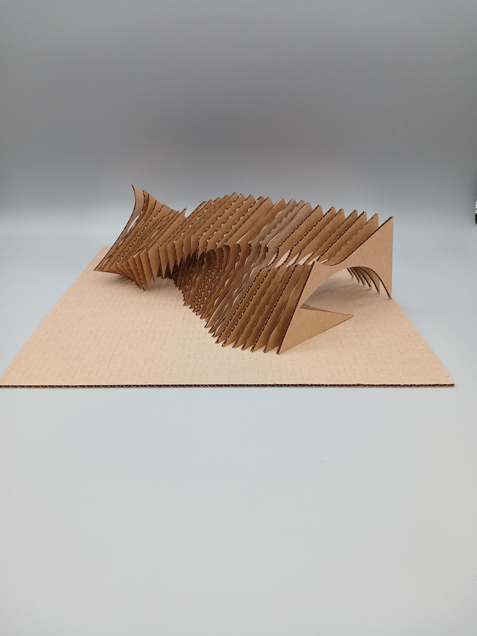 Kenya Small  / Chai Avery - Serial Planes- Kenya Small - Serial Planes- Cardboard - Completed 2023- Side View 