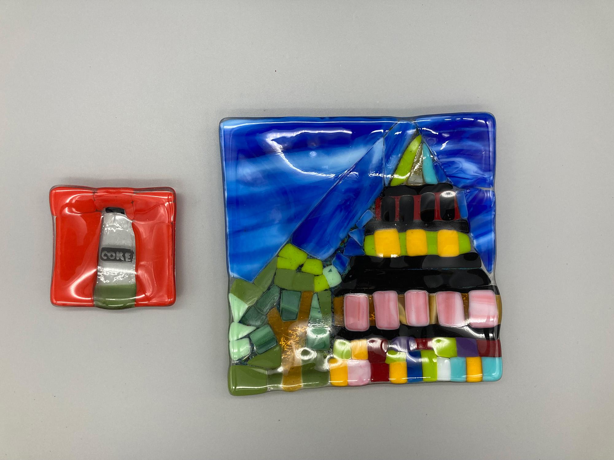 Stephanie Woodard / Stephanie Woodard - close up of glass dishes 2023. 