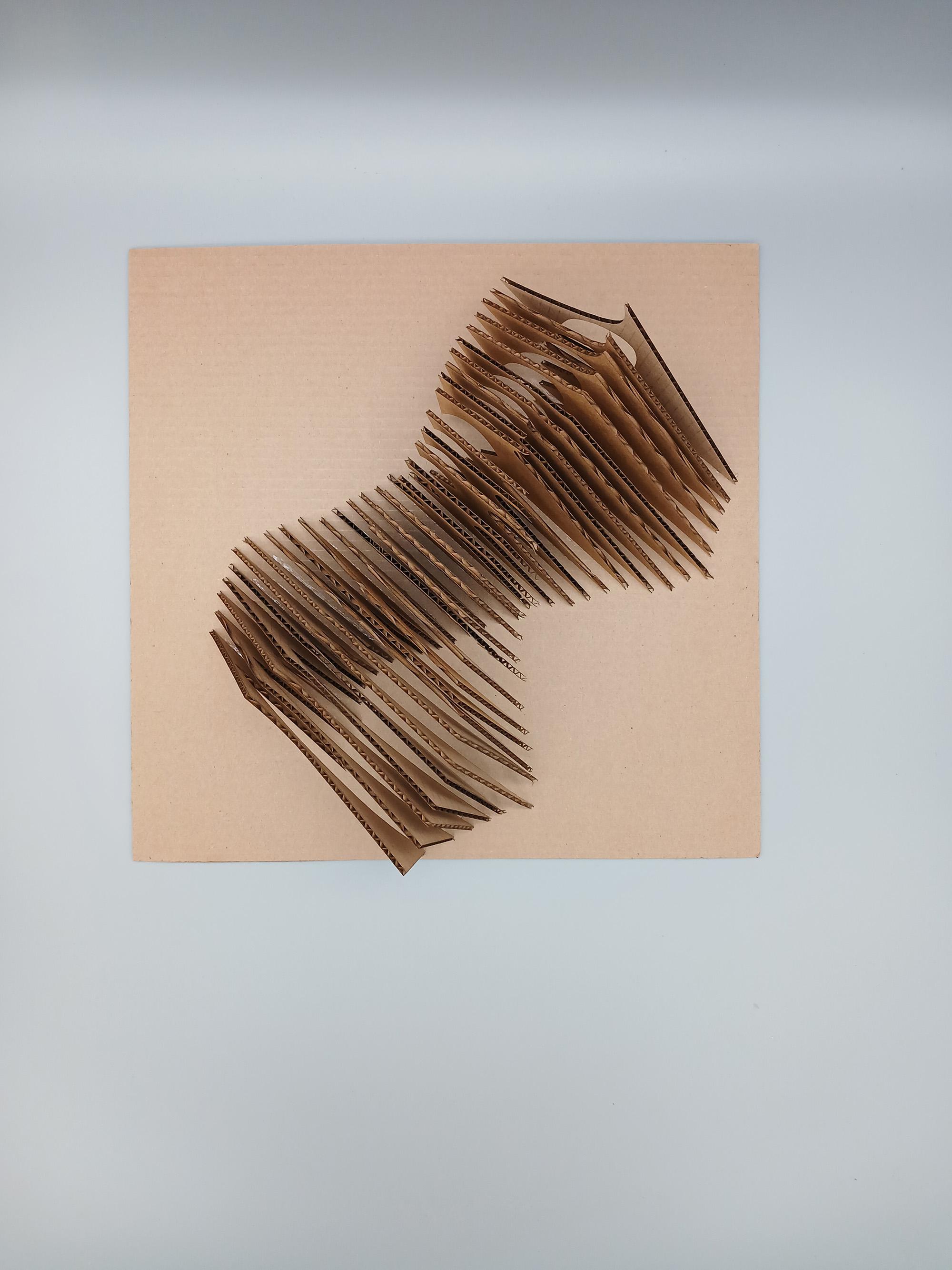 Kenya Small  / Chai Avery - Serial Planes- Kenya Small - Serial Planes- Cardboard - Completed 2023- Side View 