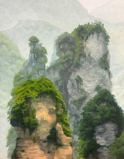  Belinda Person - Image 4  / Belinda Person, Witz, Oil on canvas, 2025, 18 x 20 inches 