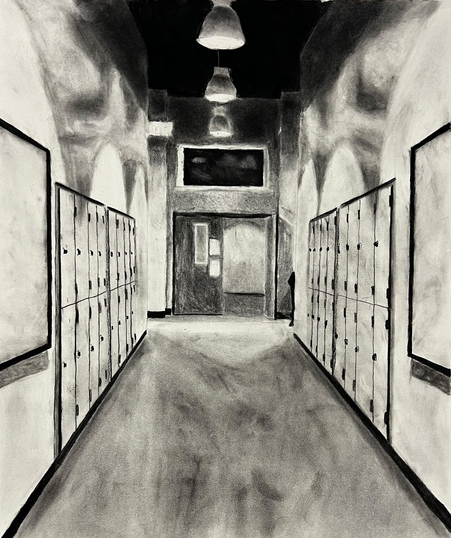 Fenix LaGrone  / Fenix LaGrone, Perspective, 24x18", pencil and charcoal on paper 