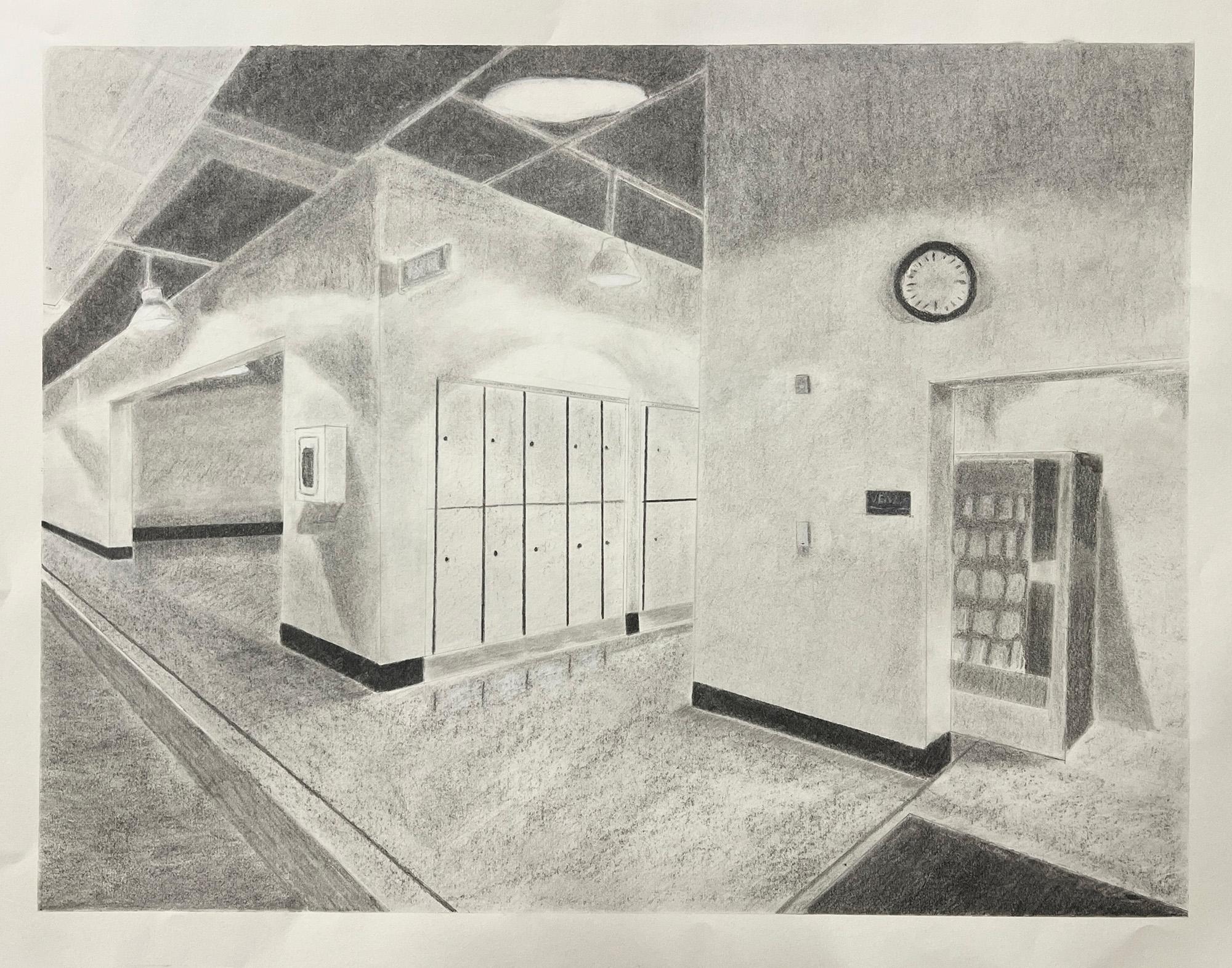 Brandon Tyson   / Brandon Tyson, Perspective, 18x24", pencil on paper 