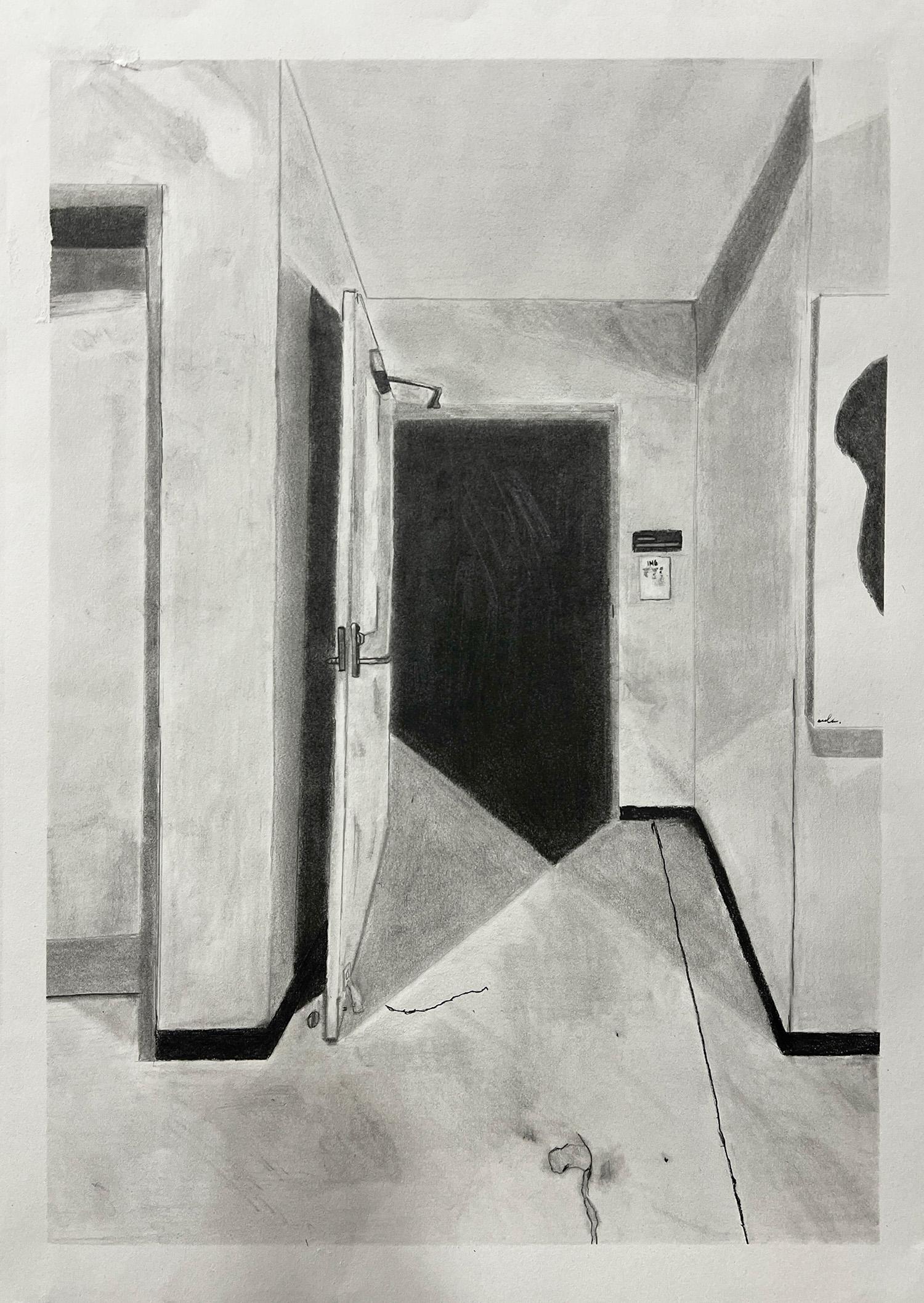 Cade Payne  / Cade Payne, Perspective, 24x18", pencil and charcoal on paper 