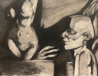 Jakob Burdett  / Jakob Burdett, 18x24", Charcoal 