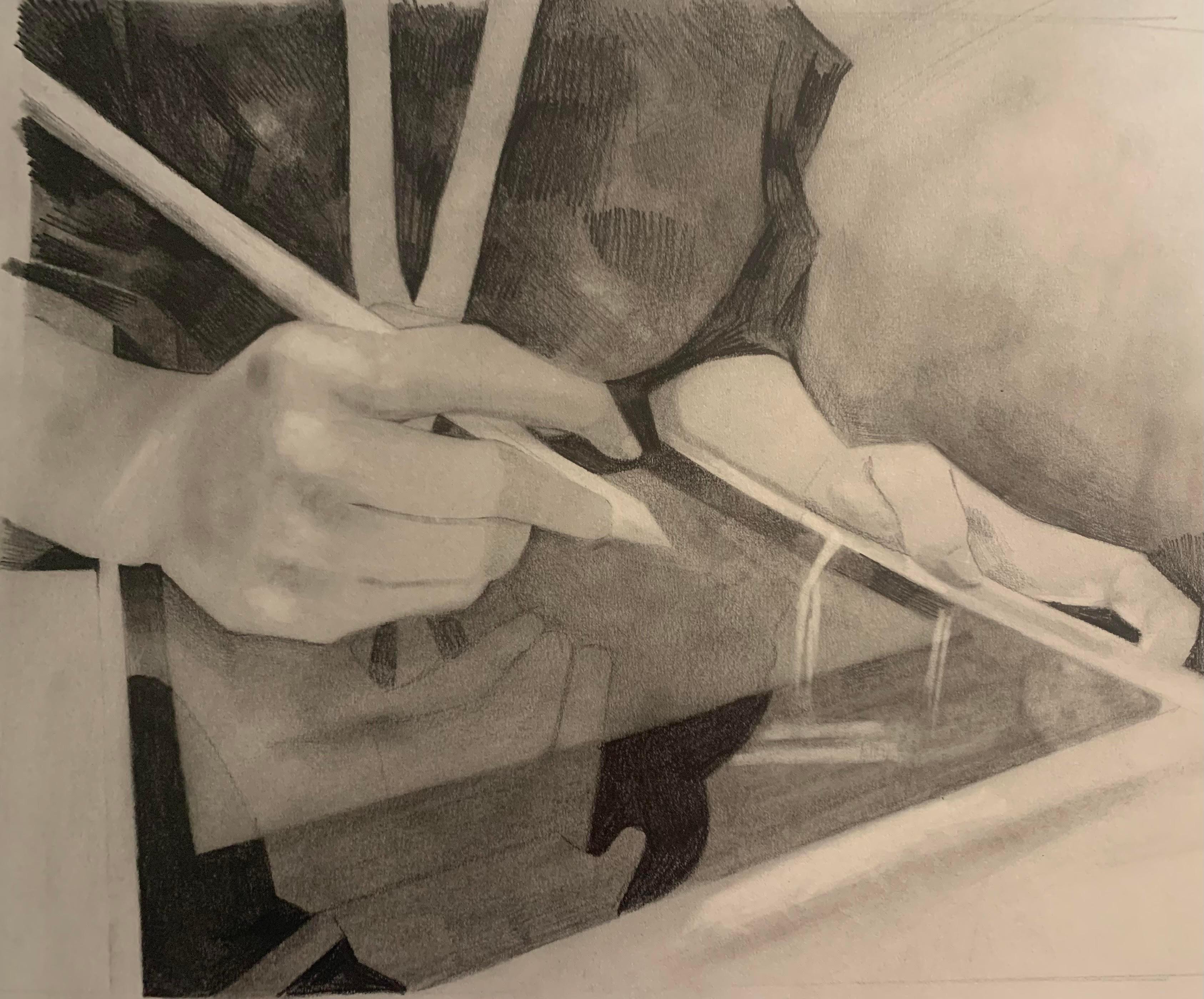Regan Baker   / Regan Baker Final Drawing graphite 14 x 11, Fall semester 2023, The most important value to me is altruism, which is something I try to embody by doing nice things for others. I struggle with finding the 'right' words to say to others, so I'll draw them t