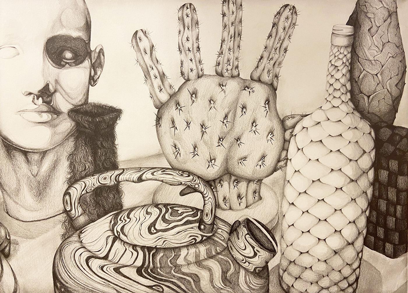 Ethan Owen  / Ethan Owen, Untitled, 18” x 24”, Graphite, 2023 
