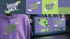 Dreamhack Branding  / "Dreamhack Branding," convention redesign, 2023. This is a mock redesign for the gaming convention, "Dreamhack" in Atlanta. 