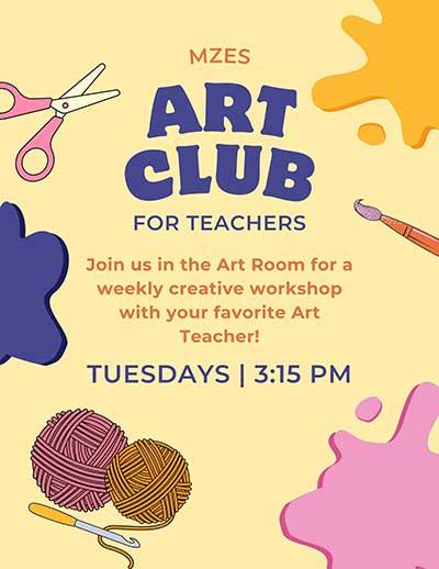  / Flyer sent to invite teachers to join the club.  

