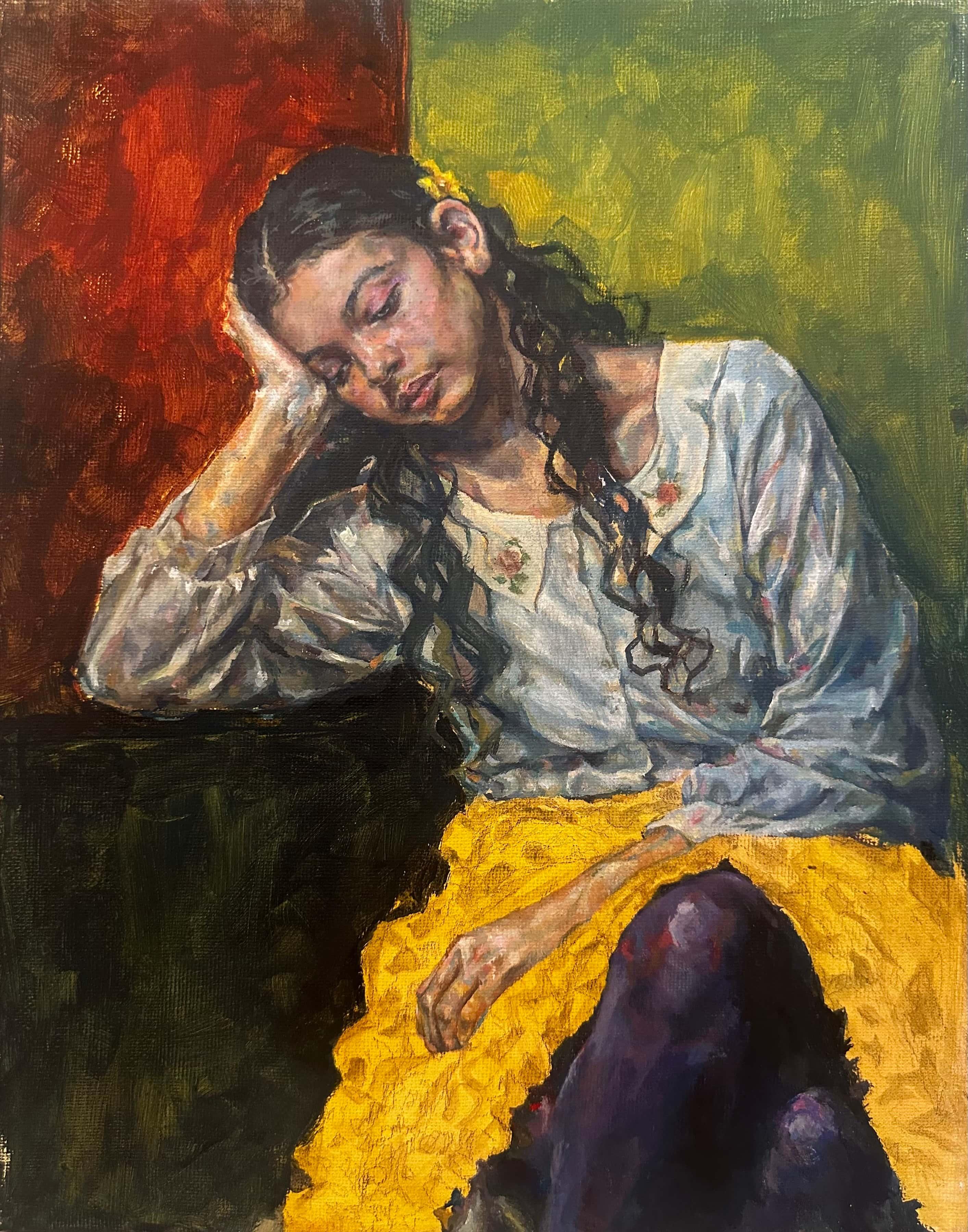  / First Place in High School. "Vibrant Dialogue​" by Penelope Brown​, 12th Grade. Teacher: Nicole Jacobs-Licht, DeKalb School of the Arts