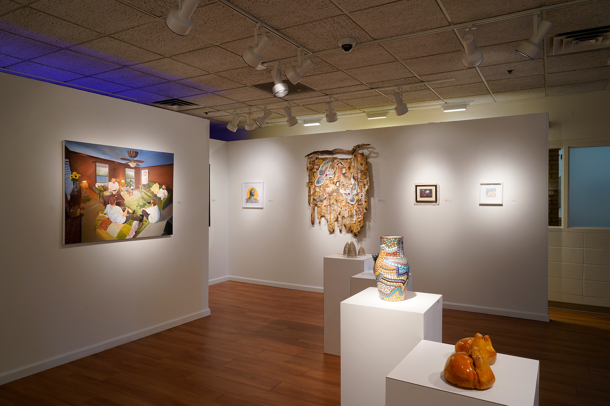 image of artworks in a gallery