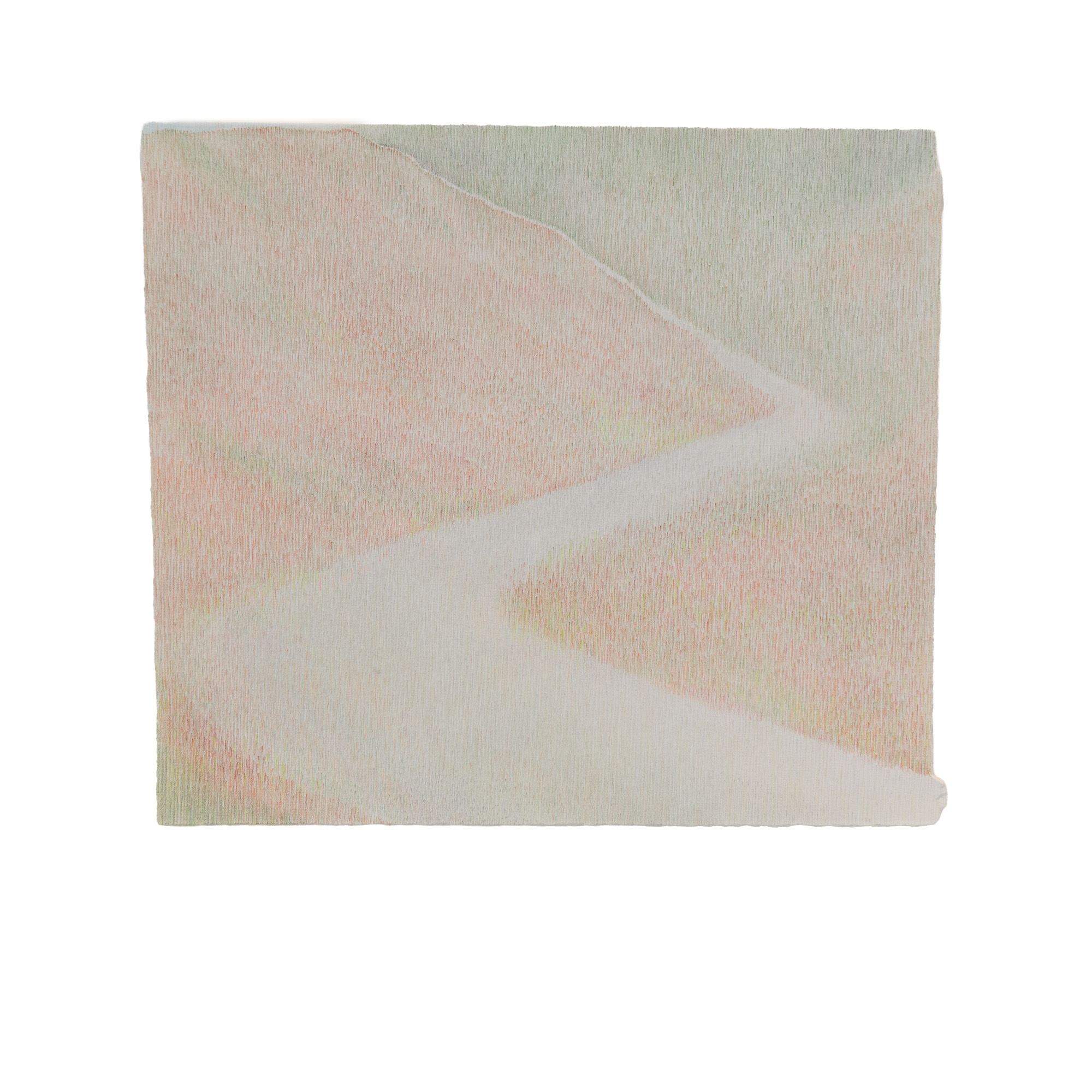 a colored pencil art work of a road in a mountain