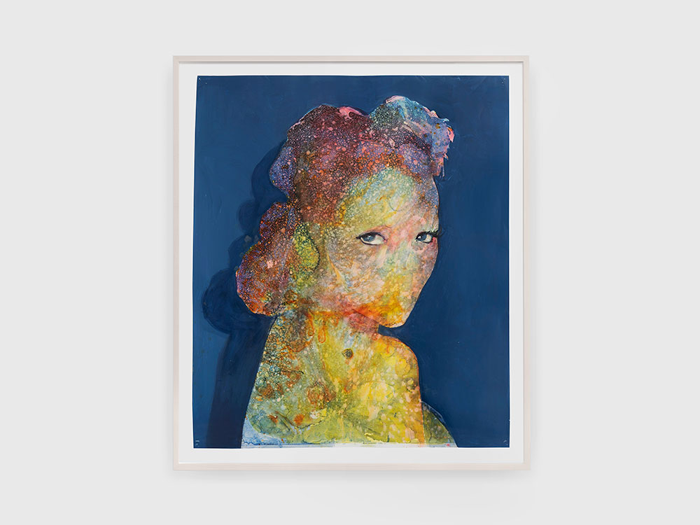 Firelei  Báez, "Fragrant with dawn and dew," 2018.  Acrylic and ink on Yupo paper.  30 x 25 1/2 inches. Image courtesy of the artist and James Cohan, New York