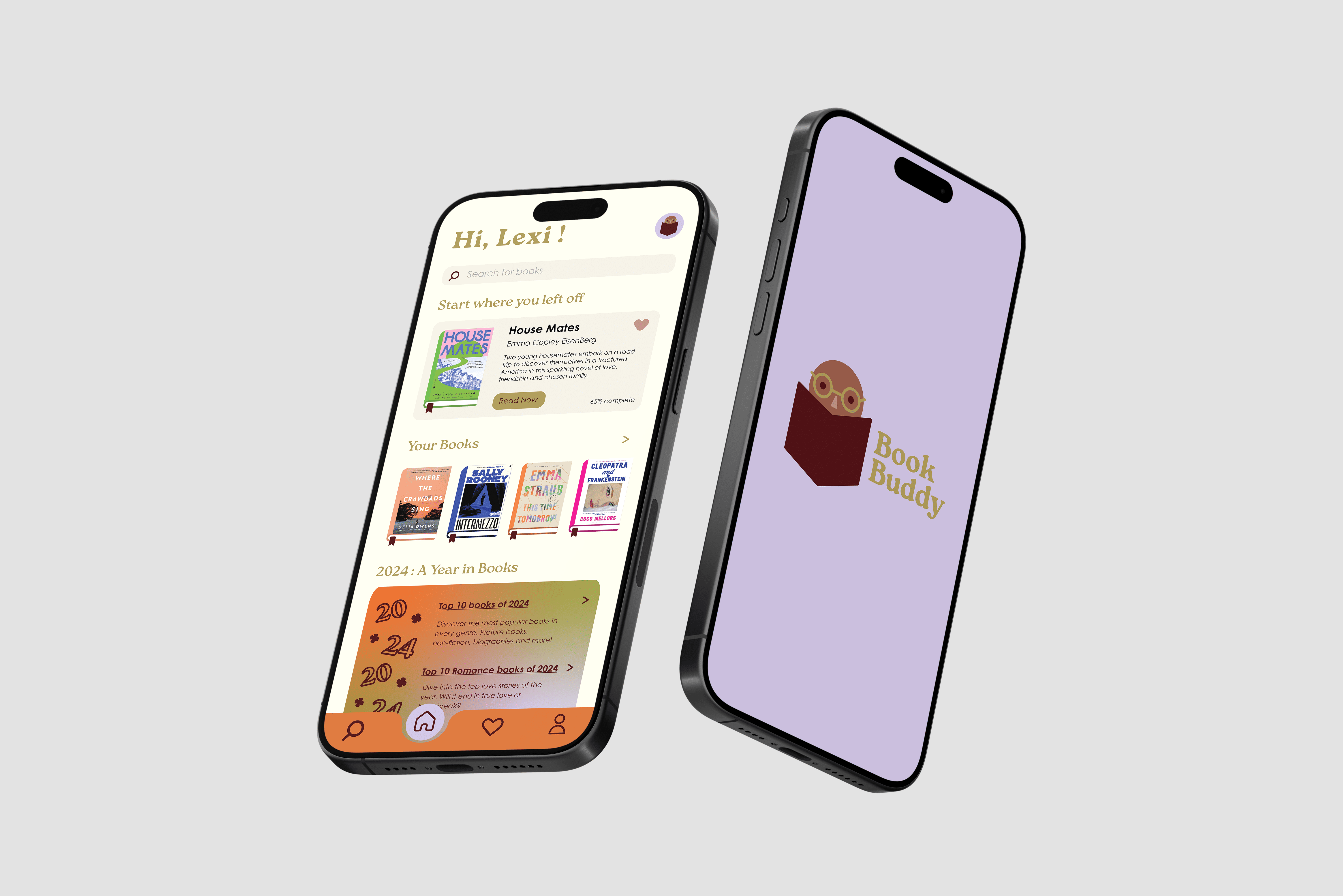 colorful app design for bakery