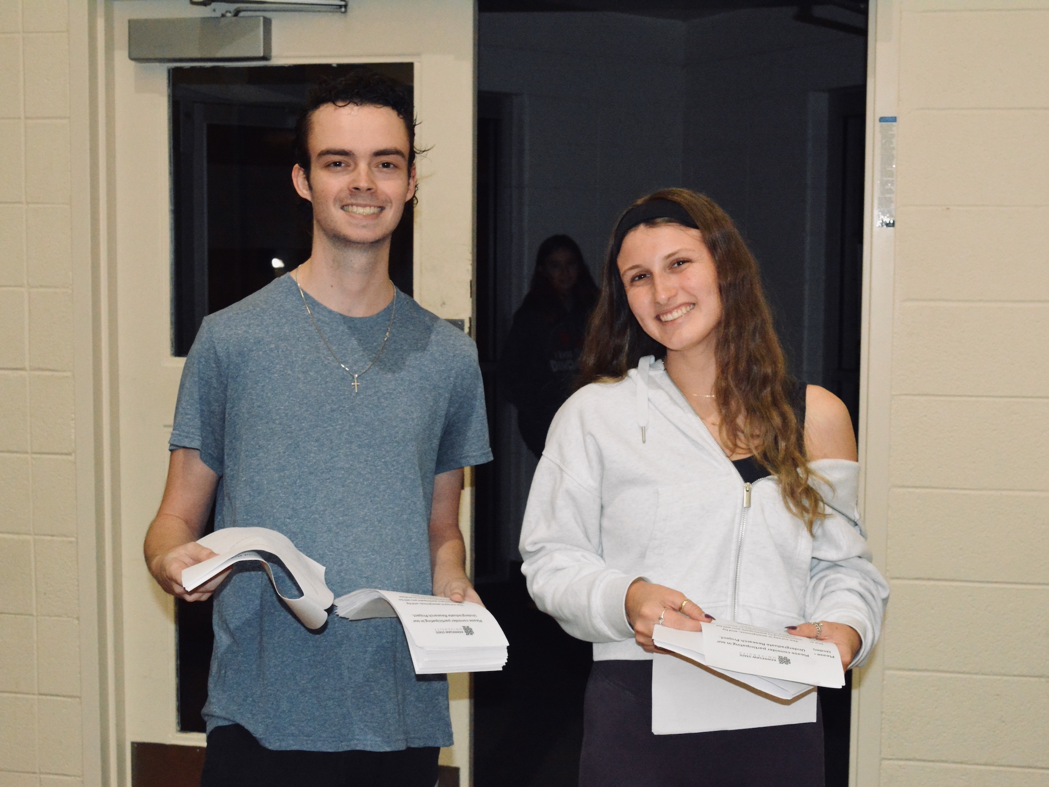 students administer a survey