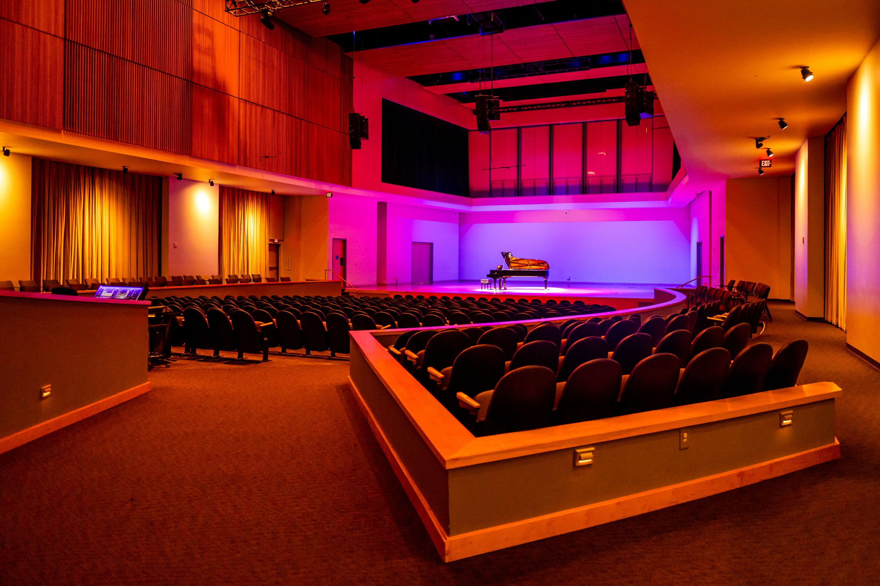 Piano on Morgan Hall Stage