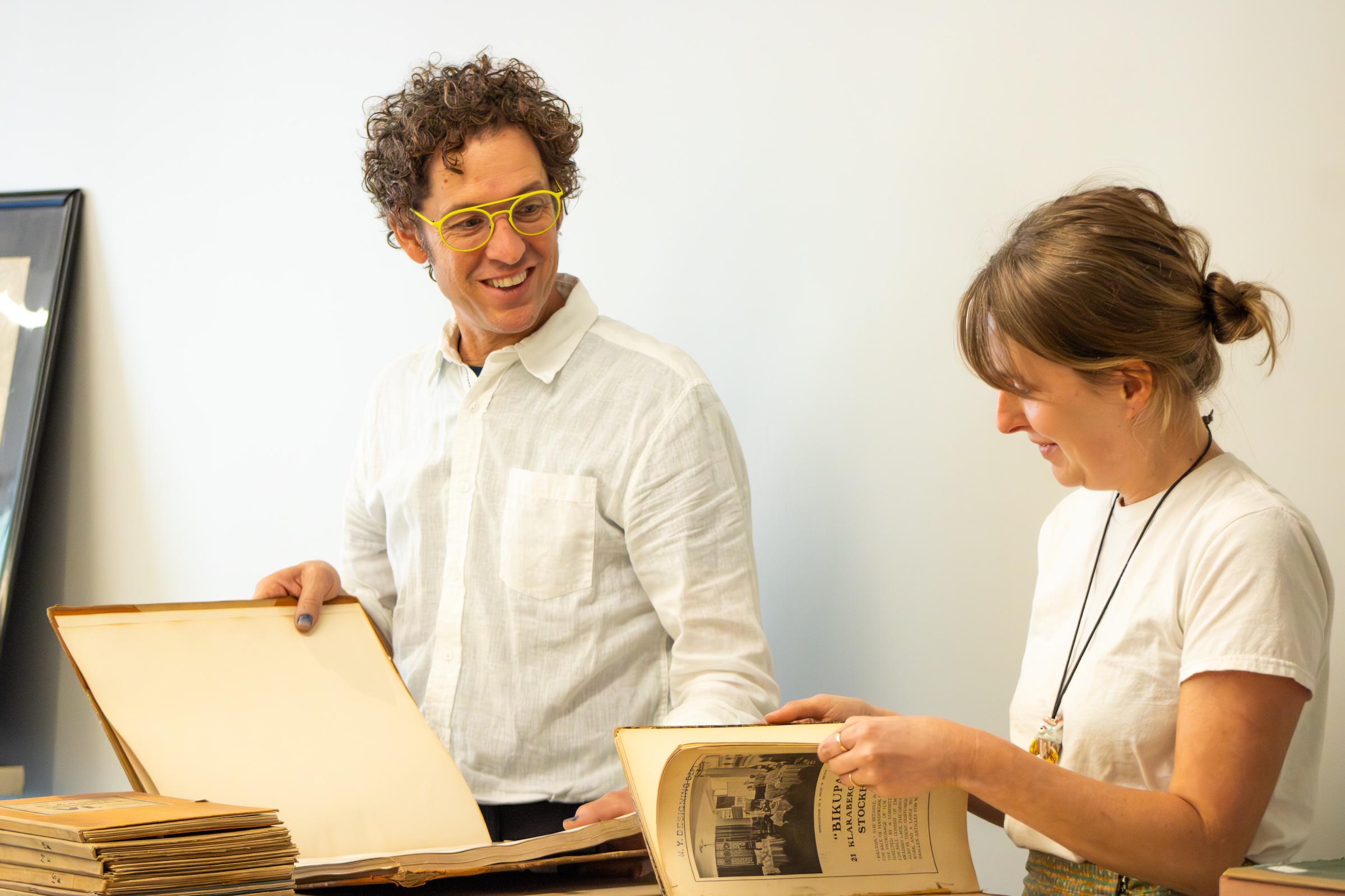 rowland ricketts and amanda britton collaborate on exhibition materials