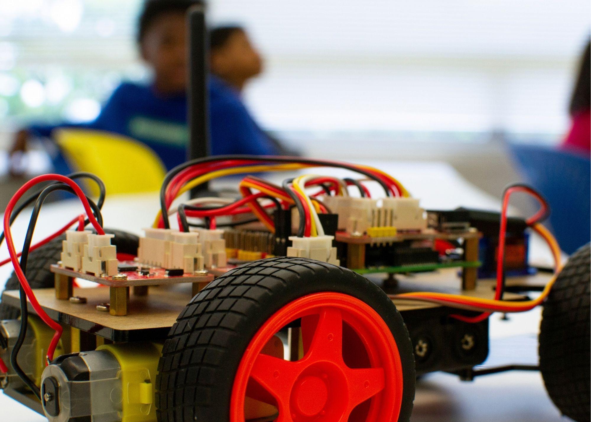 A STEM project with wheels and wires  / KSU TRIO Summer Academy provided opportunities for students to explore potential career options and develop interest in STEM 